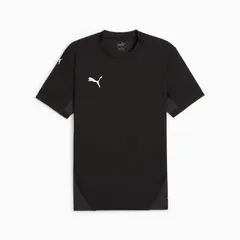 【新品】puma（プーマ）メンズ ゲームシャツ ティーシャツ サッカー チームファイナル 半袖 シャツ スリムフィット クルーネック　プーマブラック　706359-03