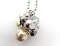 Nuance ニュアンス フェイクパール ビーズ ロング ネックレス 大ぶり アクセサリー 服飾小物 保管32