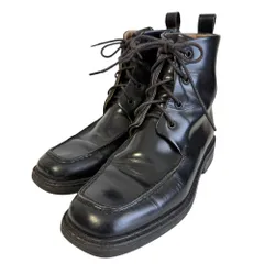 良品 GUCCI グッチ トムフォード期 レザー スクエアトゥ レースアップ ショートブーツ 5B 22cm相当 ブラック レディース 古着 中古 USED