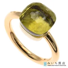 仕上済 Pomellato ポメラート リング ヌード クラッシック 指輪 750 約7.2g 約7.5号 イエローグリーン ジュエリー アクセサリー ◆ H12570のサムネイル