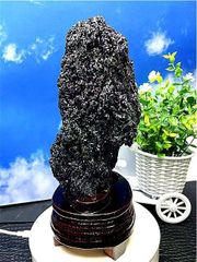 ◇超強いパワーヒマラヤ産(藍針入り)天然水晶クラスターB88B6/136B31C