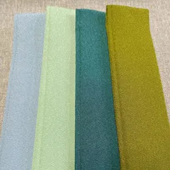 重ね衿  セット売り　青系4枚　ポリエステルちりめん