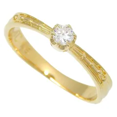 4℃ ヨンドシー デザイン ダイヤ リング K18YG 750 イエローゴールド ダイヤモンド 約7.5号 指輪 アクセサリー 送料無料 241100096975 ★