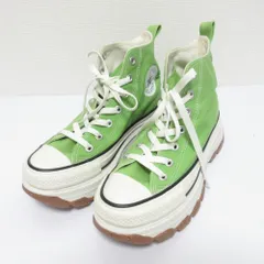 美品 CONVERSE コンバース オールスター R トレックウェーブ ハイ スニーカー サイズ24cm ライトグリーン レディース 古着 中古 USED