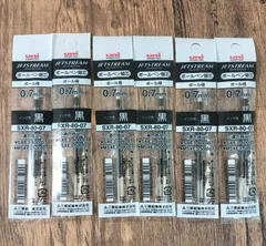 三菱鉛筆　ジェットストリーム　ボールペン替芯　SXR-80-07﻿　黒　６本