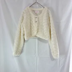 motherways マザウェイズ 女の子 子供用 ボレロ カーディガン 150cm ホワイト ファー ビジュー フワフワ かわいい おしゃれ 発表会 結婚式 パーティー セレモニー フォーマル