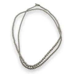 良品 ucalypt ユーカリプト メタルパーツロングネックレス 12 シルバーカラー レディース 古着 中古 USED