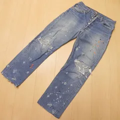 (995★ 90s ヴィンテージ ユーロ リーバイス 501 w32 刻印273 ポーランド製 廃盤 ライトブルー sample リメイク ダメージデニム 古着