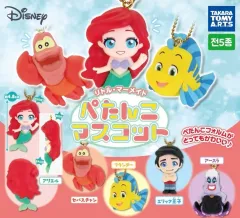 ディズニー アリエル 平たいマスコット フィギュア キーホルダー ガチャ 5種 セット