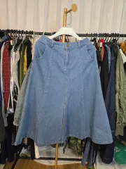 デニム Aライン スカート