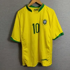 Athens Sports アテネスポーツ CBF BRASIL 2006 ドイツW杯 ブラジル代表 ユニフォーム 応援 RONALDINHO ロナウジーニョ サッカー football イエロー系 A371