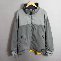 Nautica Competition ノーティカ コンペティション デサント リバーシブル ジップアップ ジャケット フリース ナイロン アウター 90s 古着 VINTAGE グレー系 L A372