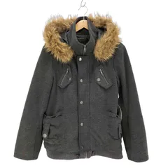 ユーズドフルギ USED古着 90ans quatre vingt dixans  00S 比翼 ジップアップ ファージャケット Y2K レディース import：M 