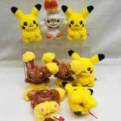 【中古】まとめ)8体セットポケモンパペット ミミロル ヒバニー ピカチュウ[22]