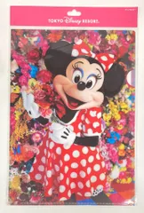 東京ディズニーリゾート クリアホルダー 蜷川実花 ミニー（花柄）