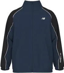 ニューバランス New Balance 53ウーブントラックジャケット 裏トリコット起毛 上着 裏起毛 3シーズン トレーニング ランニング ジョギング ジム ウォームアップ ウエア ルーズシルエット  AMJ53171 NNY NBネイビー
