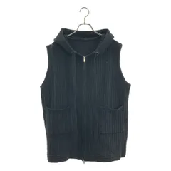 【美品】  AMERI / アメリ | OVERSIZED KNIT HOODY VEST オーバーサイズ ニット フーディ ベスト | F | ブラック | レディース
