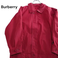 【1994年製】Burberry バーバリー スイングトップ ハリントンジャケット ブルゾン 赤 レッド オールドバーバリー 90s フェード UK ユーロ古着 ヨーロッパヴィンテージ