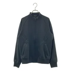 COMME des GARCONS HOMME PLUS / コムデギャルソンオムプリュス | 2003AW | カーブ ポリエステル ジャージー パネル切替 トラックジャケット | ブラック | メンズ