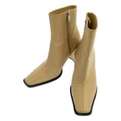 【美品】  CLANE / クラネ | レザー サイドジップ ブーツ | 38 | ベージュ | レディース