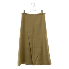 【新品】  Lisiere L'Appartement / リジエールアパルトモン | Mimolet Skirt ウール混 ミモレスカート | 34 | ベージュ | レディース