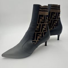 FENDI（フェンディ） ズッカ柄 ソックスブーツ ショートブーツ