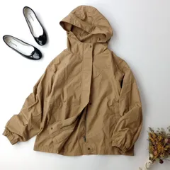MUJI 無印良品 撥水フードジャケット ベージュ M-L マウンテンジャケット マンパ (61E＋9893)26H