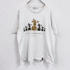 古着 used　Disney　ディズニー　Mickey Mouse　ミッキーマウス　半袖Tシャツ　白　ホワイト　XLサイズ　