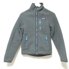 美品 patagonia パタゴニア M’s Retro Pile Jacket レトロパイルジャケット ボア フリースブルゾン 22800 小さいサイズ XXS グレー メンズ 古着 中古 USED