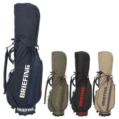 BRIEFING GOLF Men's 9.5" Caddy Bag, 4-Compartment, Approx. 4.23kg, CR-5 #04 Cart Bag, Rare Brand Logo, BRG253D04