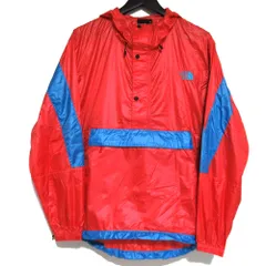 美品 THE NORTH FACE ザノースフェイス Bright side Anorak ブライトサイドアノラック ナイロンパーカー NP22034 M レッド ブルー メンズ 古着 中古 USED