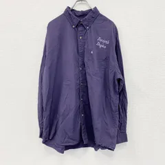 古着 used　Carhartt　カーハート　長袖ボタンダウンシャツ　ワークシャツ　紫　パープル　XXLサイズ