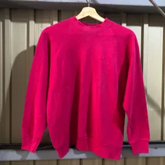 1545 FRUIT OF THE LOOM トレーナー ピンク M フルーツオブザルーム スウェット USA製 80s〜90s 無地 古着卸 アメリカ仕入