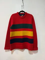 トミーヒルフィガー ストライプ ニット M