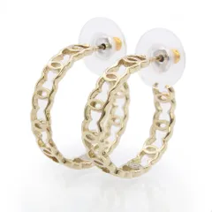 シャネル AB6412 ココマーク フープ ゴールド ピアス CHANEL（新品・未使用品）