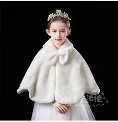 特価★キッズ ボレロ 子供 ドレス ポンチョ コート もこもこ 防寒 女の子 冬 マント 肩掛け こども 子供 ファー ジャケット アウター シンプル 七五三 子供服 秋冬 発表会 子供服 演奏会 入園式 卒園式 入学式 CTZ121P329