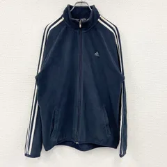 古着 used　adidas　アディダス　フリーストラックジャケット/ジャージ　紺　ネイビー　Lサイズ