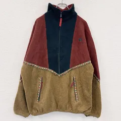 古着 used　～00s　Jack Wolfskin　ジャックウルフスキン　フリースプルオーバージャケット　赤茶　3XLサイズ
