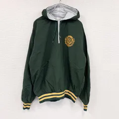古着 used　80s～　team togs　ハーフジップナイロンパーカー　アノラックパーカー　ヴィンテージ　深緑　グリーン　XLサイズ