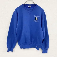古着 used　90s　RUSSELL　ラッセル　スウェット/トレーナー　前V　ヴィンテージ　青　ブルー　Sサイズ