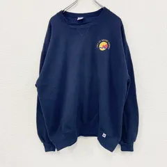 古着 used　90s　RUSSELL ATHLETIC　ラッセル　スウェット/トレーナー　前V　ヴィンテージ　紺　ネイビー　XXLサイズ
