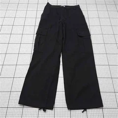 ◇ Θ WHO'S WHO gallery フーズフーギャラリー カーゴパンツ ブラック系 フリーサイズ レディース E  【1512100005551】