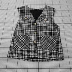 ◇ Θ ジーユー GU 211-342839 ツイードベスト XLサイズ レディース E  【1512100004806】