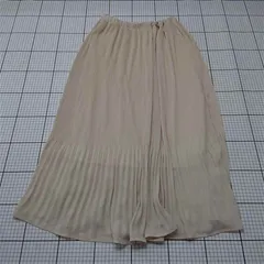 ◇ ⊂ アズノゥアズピンキー AS KNOW AS PINKY プリーツスカート ベージュ系 レディース E  【1512100004783】