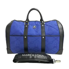 MARK&LONA マークアンドロナ  2WAY ボストンバッグ スカル柄 ブルー系  [240101596998] ゴルフウェア ストスト