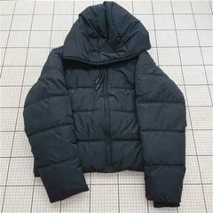 ◇ ⊇ ザラ ZARA ダウンジャケット フード付き ブラック系 Sサイズ レディース E  【1512190004502】