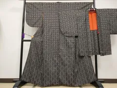 平和屋着物●希少　本場大島紬　龍郷絣　秋名バラ　アンサンブル　逸品　CYAA4189s6