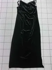 ◇ Θ ナノ・ユニバース nano・universe ベロアキャミソールワンピース ブラック系 レディース F E  【1512220052367】