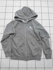 ◇ Θ プーマ PUMA 849842-03 フルジップパーカー グレー系 キッズ E  【1512190008111】