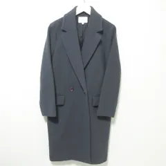 美品 BEAUTY&YOUTH ビューティー＆ユース ユナイテッドアローズ MANTECO ダブルテーラードコート チェスターコート M ダークグレー レディース 古着 中古 USED